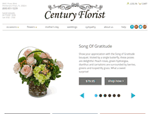 Tablet Screenshot of centuryflorist.com